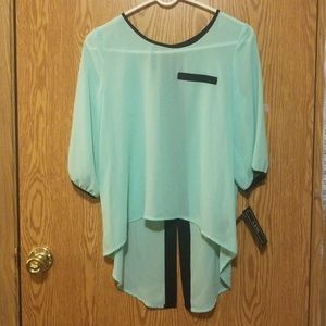 High-lo blouse